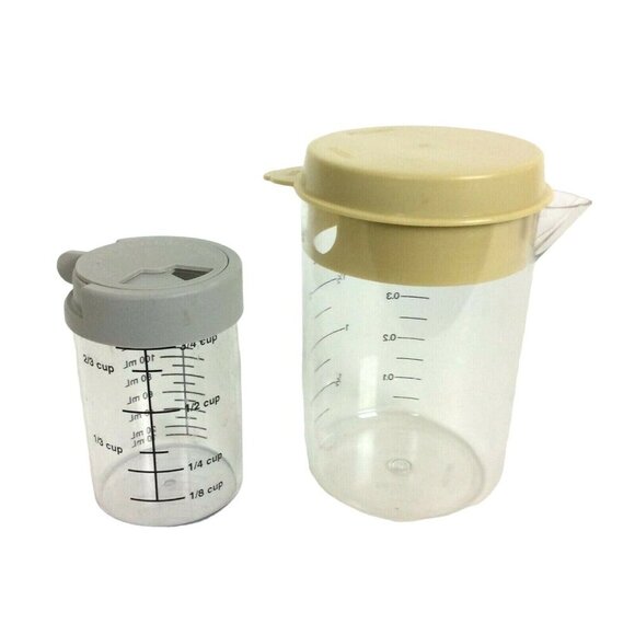 Pampered Chef Measuring Cups Set Of 2 Dry Wet Kitchen Cooking Baking - Picture 3 of 8